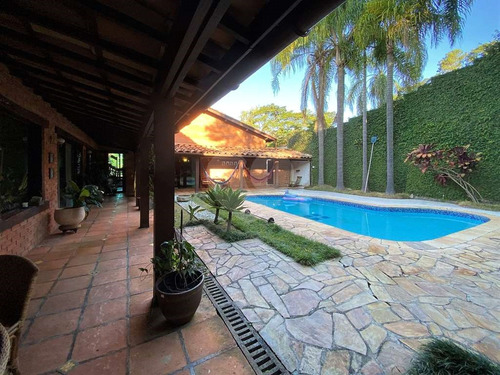 Imagem 21 de 30 de Casa Em Condomínio, 3 Dorm (1ste) Casa Rústica Linda, 2 Lareiras, Piscina, Gourmet! - Reo580066