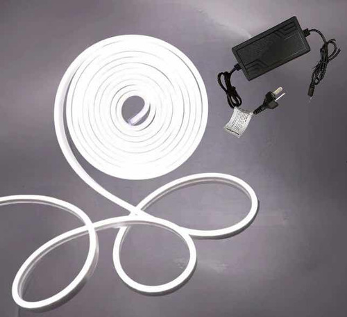 Tira LED veoquiero Neón led 3528 blanca cálida 5m 12V IP64
