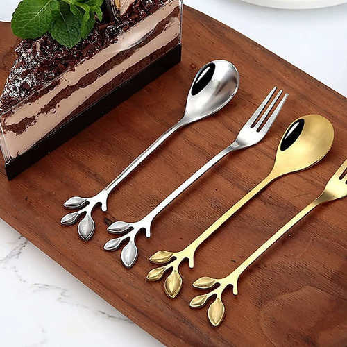Cuchara De Café, Tenedor Para Aperitivos, Cuchara Para Mezcl
