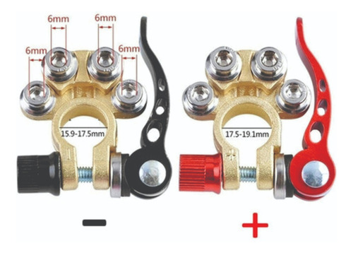 Kits Terminales Para Batería De Auto Conector Abrazadera