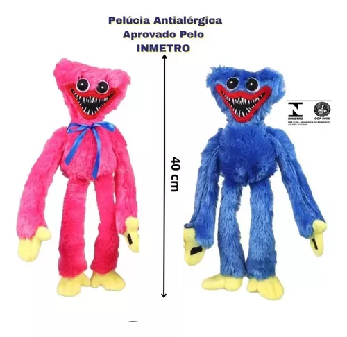 Huggy Wuggy Brasil Pelucia Azul Boneco Playtime Pop Time - Loja