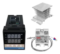 Comprar Controlador Digital De Temperatura Pid Rex-c100 + Ssr Sonda 