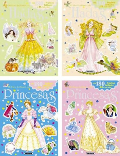 Libro Mi Libro Brillante De Hadas Y Princesas Con Pegatinas 