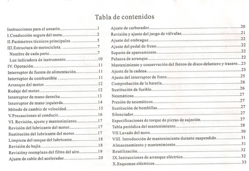 Imagen 2 de 3 de Manual Del Usuario Loncin Rover 250 Cc