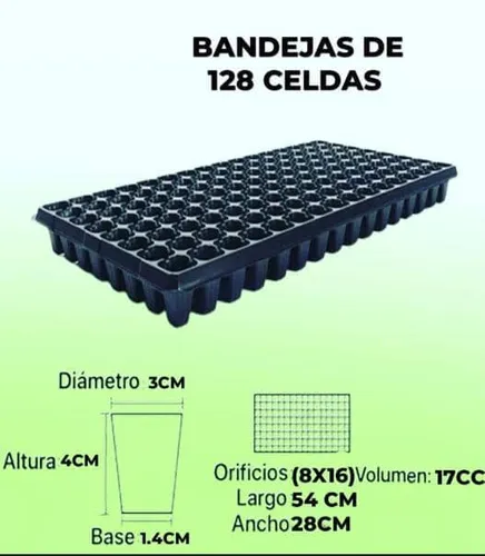 Bandejas De 128 Alveholos