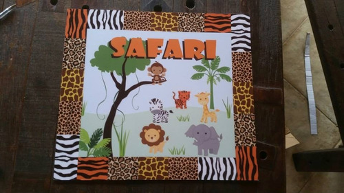 Placa Quadro Safari