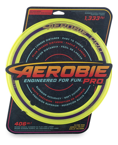 Aerobie Sprint Aro Dinamico Frisbee Volador Tamaño Grande