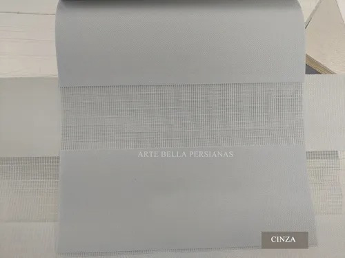 Cortina Persiana Rolo Double Vision 1,7 X 2,5 + Bando Branco