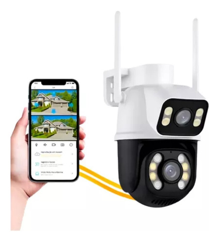 Kit 4 Câmera Segurança Dupla Prova Dágua Wifi Hd Icsee A28