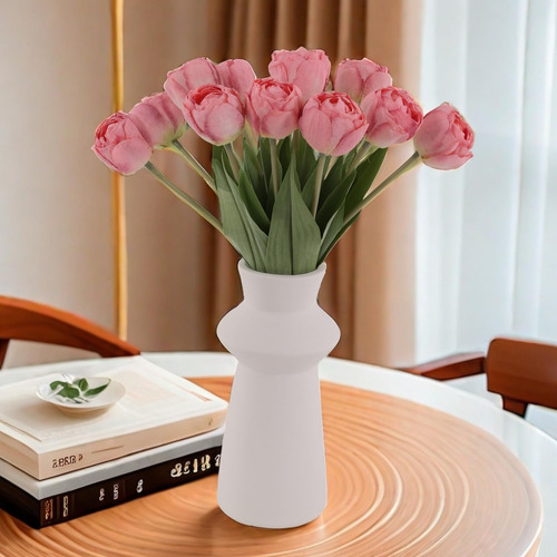 Artificial Flowers, 2 Bouquets/ 12pcs Artificial Tulips