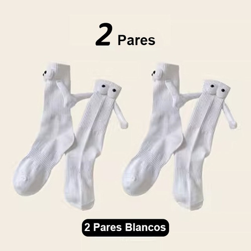 2 Pares De Divertidos Calcetines Magnéticos Ventosa Parejas