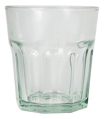 Vaso Facetado Bajo 350 Ml Vidrio Reforzado Durax X6 Unidades