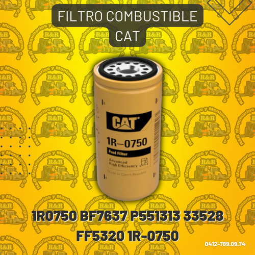 Filtro Combustible Cat 1r0750 Bf7637 P551313 33528ff5320