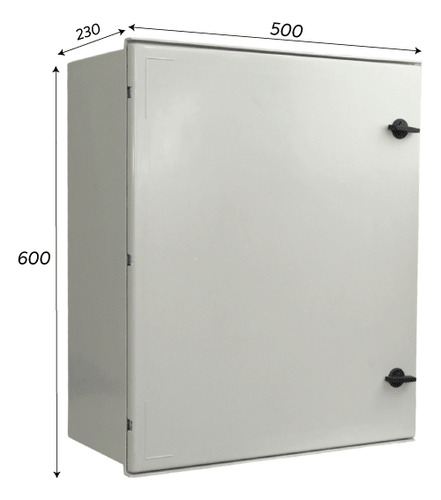 Gabinete Poliéster 1 Puerta 600x500x230 C/placa M. Ik10 Ip66