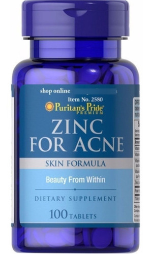 Zinc Para Acne, Piel X100tab Ya