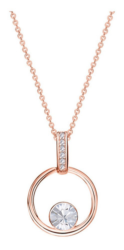 Collar De Plata Unico Rosa - Joyas Mujer Regalo Gargantilla