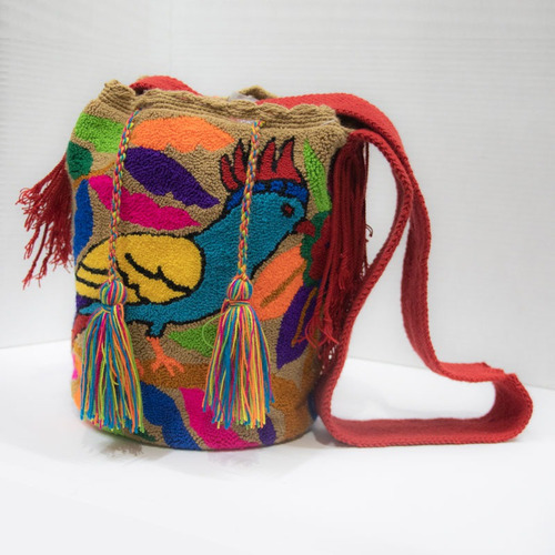 Mochila Tapizado Wayuu Ave