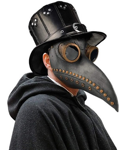 Steampunk Plague Doctor Beak Máscara Acessórios Dia Das Brux