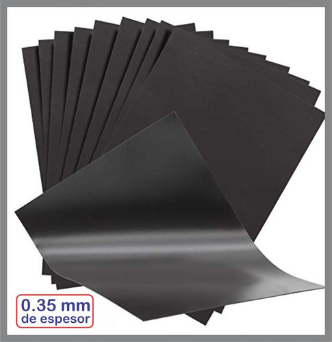 Imagen 1 de 5 de 10 Hojas Imantadas A-4 Autoadhesivas Flexible