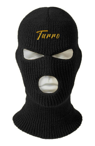 Gorro Pasamontañas Turro Bordado Oro Bordado