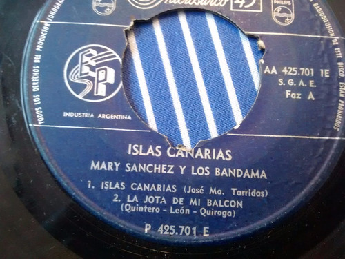 Vinilo Single De Mary Sanchez Y Los Bandama ( K48 (Usado)