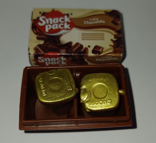 Shopkins Real Little Snack Pack Pudding Chocolate Figura (Usado)