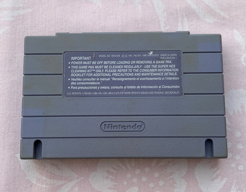Wwf Super Wrestlemania Videojuego Original Snes 1992 Ljn (Usado)
