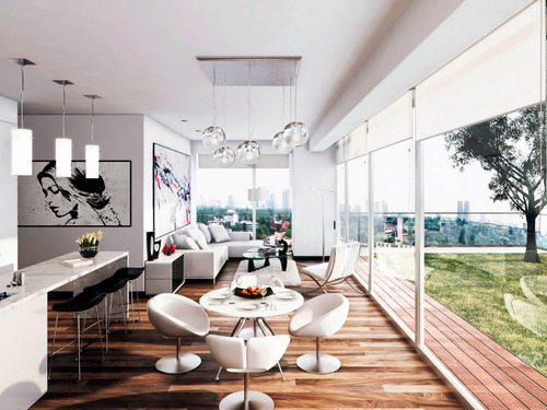 Departamento En Venta Hipódromo Condesa, Cuauhtémoc, Cdmx. Sky Bar Con Área Lounge, Vm100