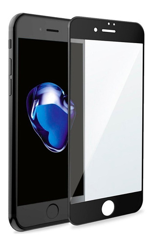 Vidrio Templado 9d iPhone 7/8 Borde Color Negro