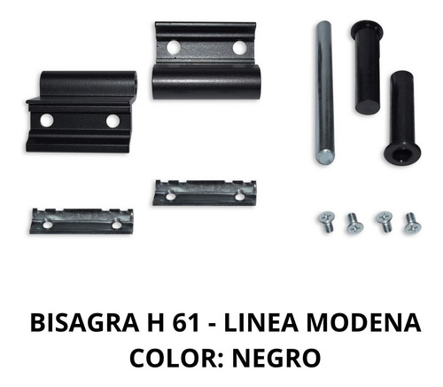 Bisagra H61 Para Ventana De Aluminio Módena Blanca X 3 Unid