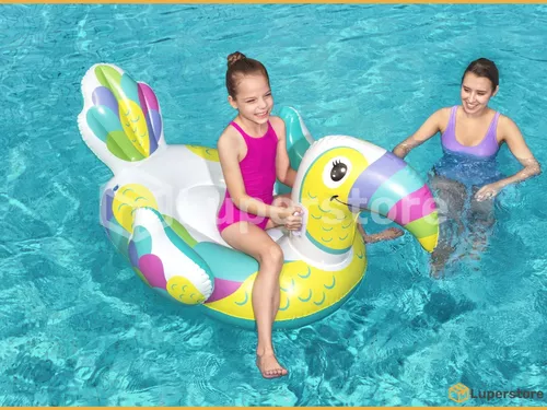 Colchoneta Inflable Infantil Bestway Tucan Flotador Pileta