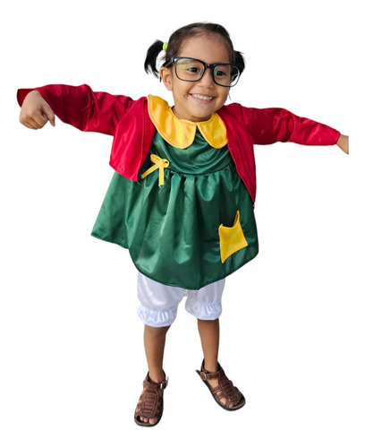 Disfraz Chilindrina Chapulín Colorado Chavo Del 8 Para Niña