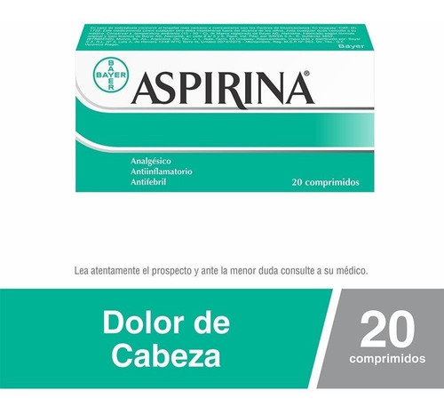 Aspirina 500 Mg X 20 Comprimidos