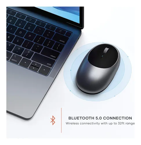 Mouse Bluetooth Satechi M1 De Aluminio Recargable Para Mac