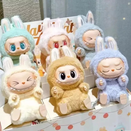 For Labubu Exciting Macaron The Monsters 6 Unidades