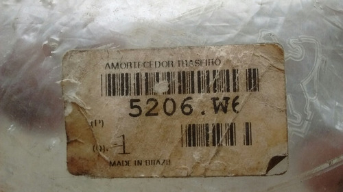 Amortecedor Traseiro Do Peugeot 206 5206w6