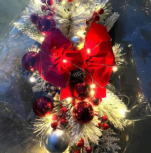 2 Adornos Navideños Colgantes, Guirnaldas Navideñas Para