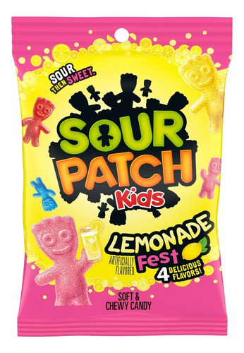 Dulces Sour Patch Kids Lemonade Fest 227g Americanos