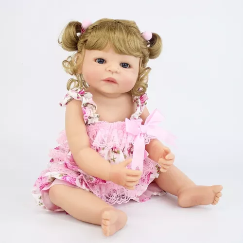 Bebê Reborn Realista Corpo De Silicone Original New Happy - Corre