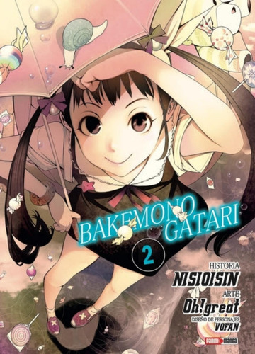 Panini Argentina - Bakemonogatari #2 - Oh! Great - Nuevo!