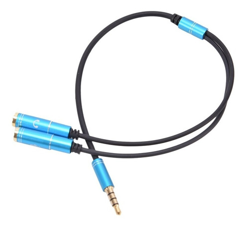 Cable Divisor De Audio 3.5mm A 2 Hembras Micrófono Y Audio