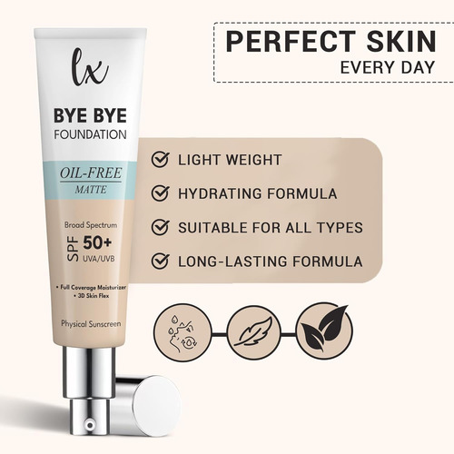 Lx Blend Bye Bye Foundation Crema Hidratante De Cobertura Ma