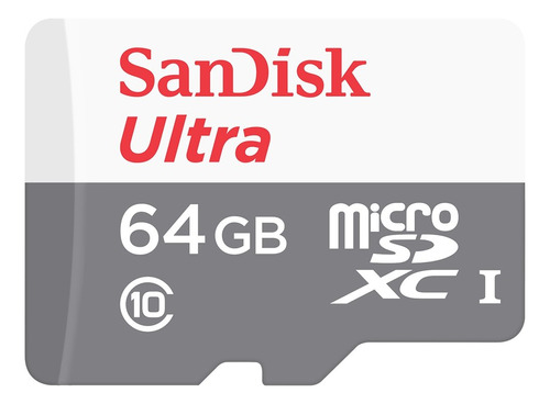 Imagen 1 de 5 de Tarjeta De Memoria Micro Sd Sandisk Ultra 64gb Adaptador Sd