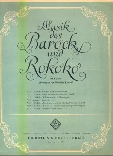 Klavier - Wilhelm Kempff: Musik Des Barock Und Rokoko
