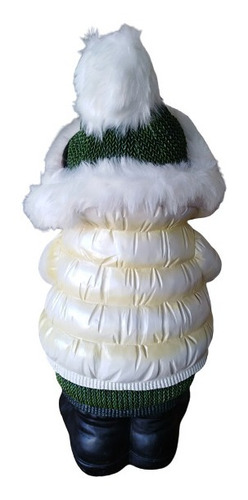 Imagen 3 de 3 de Muñeco De Nieve 70cm, Resina Y Peluche. Decoración Navideña.