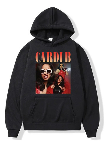 Sudadera Con Capucha Rapper Cardi B Graphic Para Hombre Y Mu