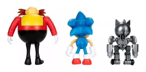 Bonecos Sonic Originais Importado Kit 3 Mecha Eggman 30 Anos
