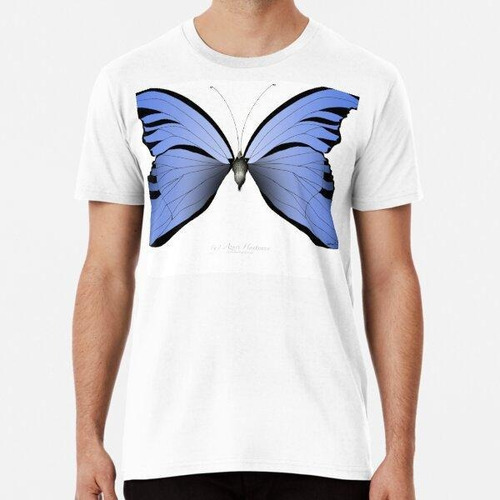 Remera Blue Butterfly 2 Algodon Premium 