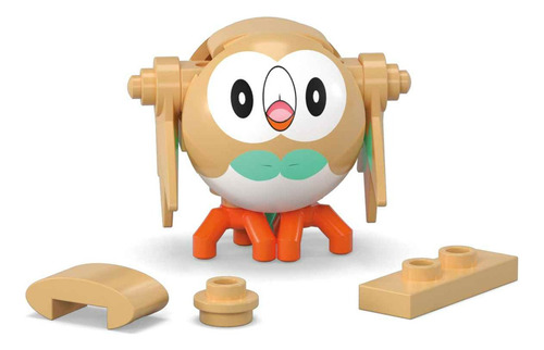 Mega Pokémon Juguete De Construcción Pokébola Rowlett 24 Pokebola Rowlet Serie 21