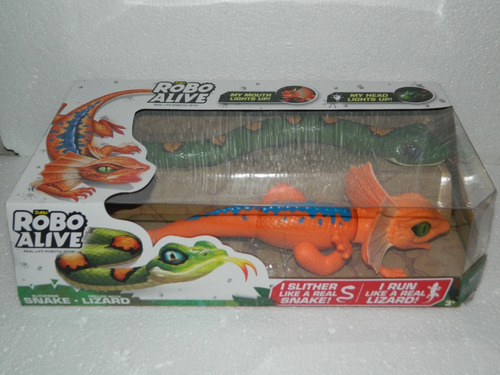 Zuru Robo Alive Slithering Snake Frilled Neck Lizard